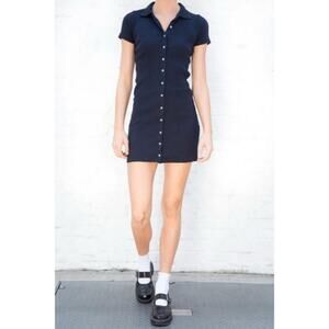 BRANDY MELVILLE Caroline Dress Preppy Ivy Cotton Nautical Sloanie Plazacore Chic